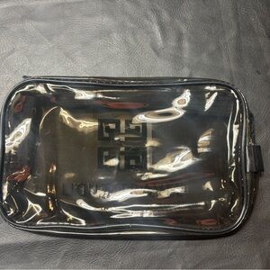 Transparent Black Trim Pouch
